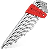 PB Swiss Tools Hex Key Set PB 212.LH-8 CN | 100% Swiss Made | 8-Piece Allen Wrench Set Size 1.5-8 mm with Ball End, in Practical Holder