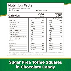 Russell Stover Sugar Free Toffee Squares with