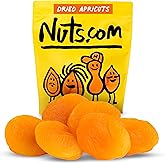 Nuts.com Dried Apricots, No Sugar Added, Vegan, Gluten-Free, Kosher, 2 LB | Healthy Fruit Snack for Adults &amp; Kids - plump &amp; juicy, good source of potassium &amp; fiber, your go-to sweet &amp; healthy treat