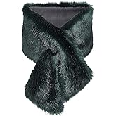 BABEYOND Womens Faux Fur Collar Shawl Faux Fur Scarf Wrap Evening Cape for Winter Coat