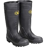 CLC Custom Leathercraft R230 Over The Sock Black PVC Men's Rain Boot, Size 10