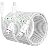 USB C to Lightning Cable for iPhone14/13/12 Fast Charger Cord 6FT+10FT [Apple MFi Certified],2Pack 20W New Braided iPhone Charger Fast Charging Apple Charging Cord for iPhone14 13 12 11 Pro Max