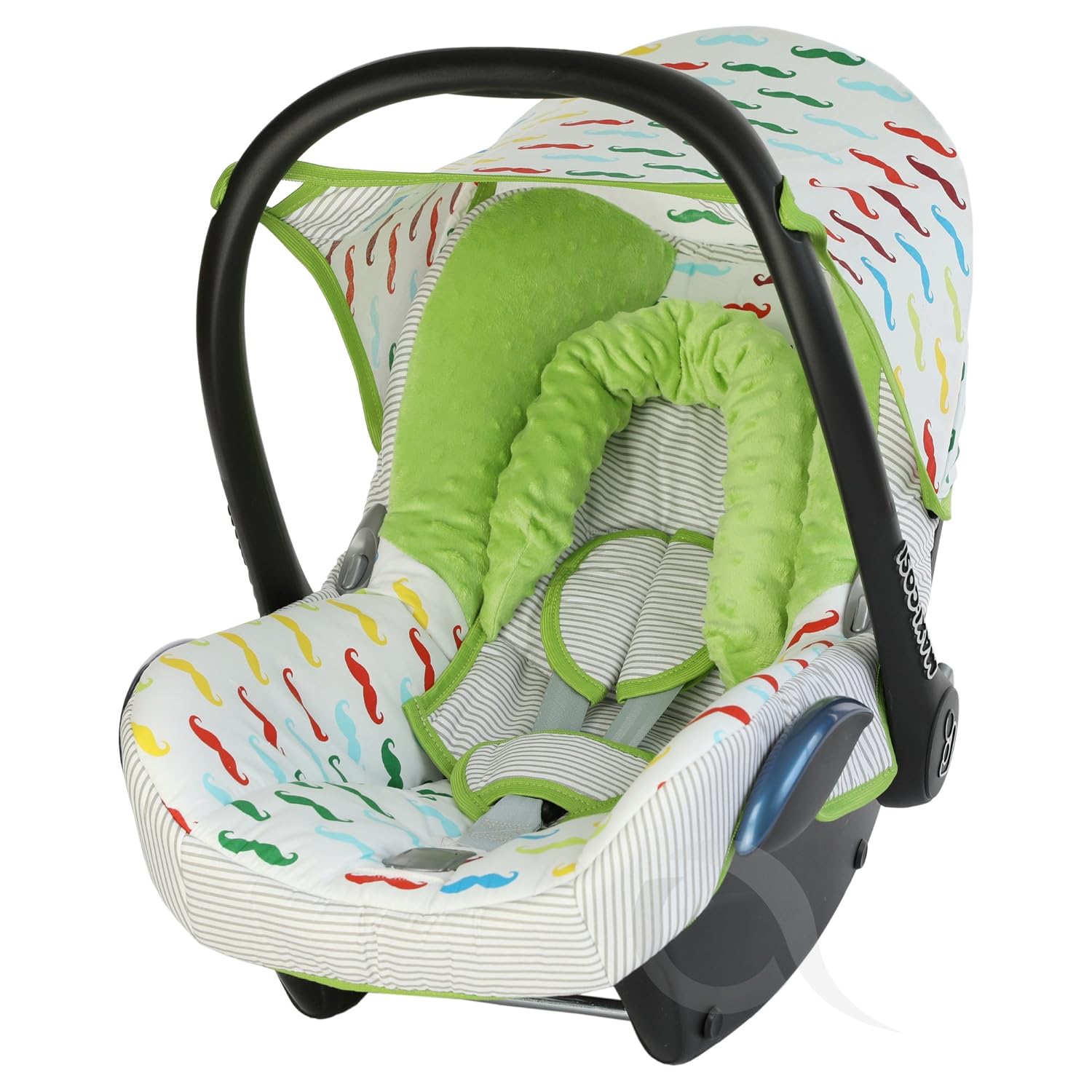 cotton grey and white/SM star Infant Carrier FULL SET Replacement