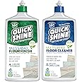 Quick Shine Multi Surface Floor Cleaner & Floor Polish w/Clean Shine Technology 2-27oz Bottles | Use on Hardwood, Laminate, Luxury Vinyl Plank, Tile & Stone | Safer Choice Formulas