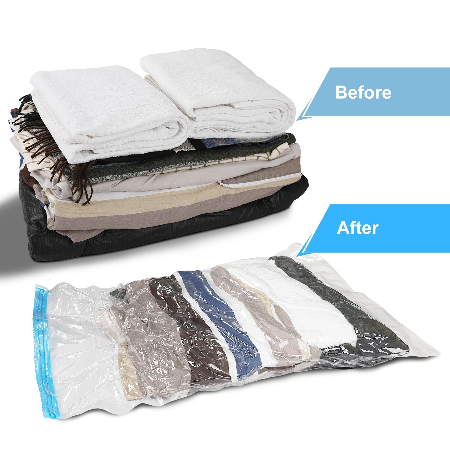 Vemingo Vacuum Storage Bags Travel Compression Bags For Clothes Duvet