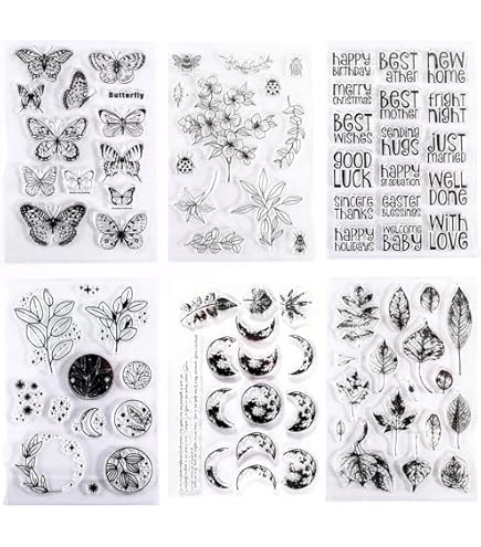 GLOBLELAND Sellos Transparentes Para Libros Para Leer, Para