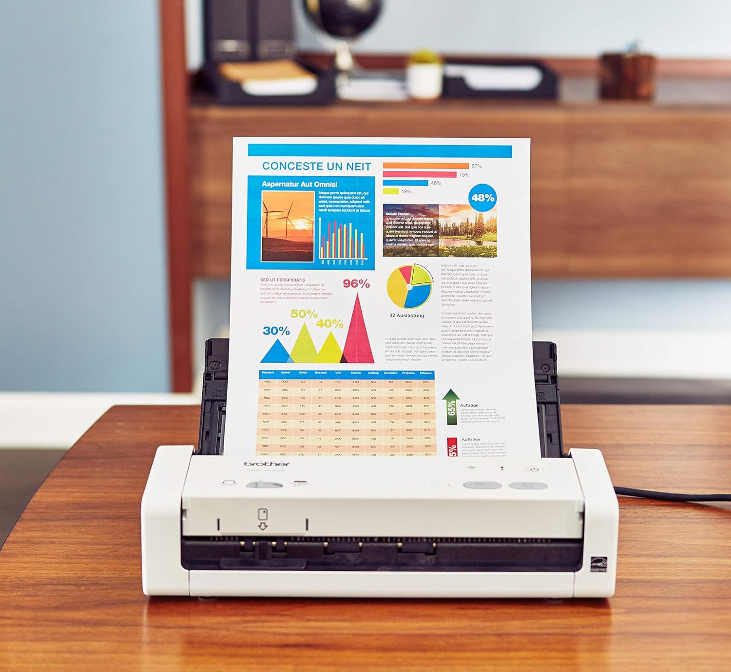 Brother Wireless Portable Compact Desktop Scanner, ADS-1250W, Easy-to-Use, Fast Scan Speeds, Ideal for Home, Home Office or On-the-Go Professionals: Electronics