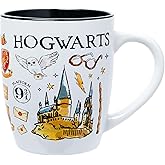 Silver Buffalo Harry Potter Hogwarts Destination 25oz Jumbo Curved Ceramic Mug