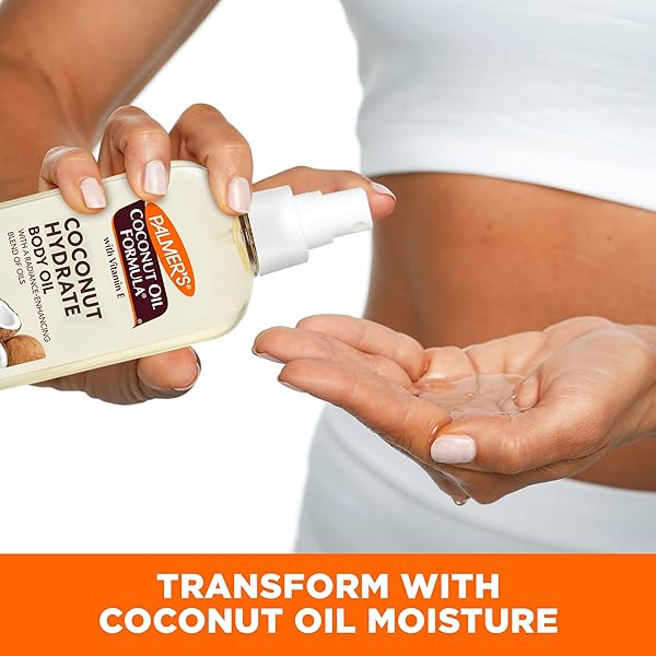 PALMER’S COCONUT OIL FORMULA BODY OIL, BODY MOISTURIZER WITH GREEN COFFEE EXTRACT, BATH OIL FOR DRY SKIN, 5.1 OUNCES (SPRAY CAP)