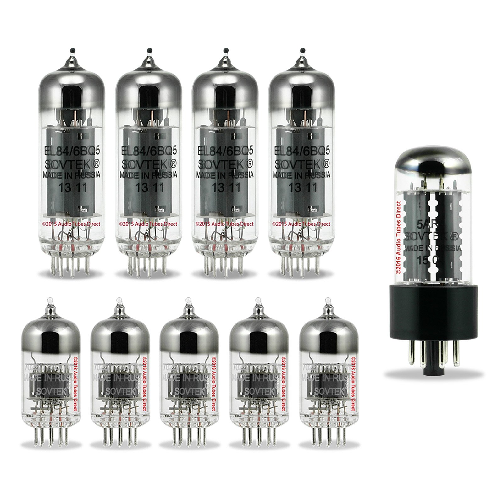 Sovtek Tube Kit For Genz-Benz Black Pearl Amps EL84 12AX7WA 5AR4