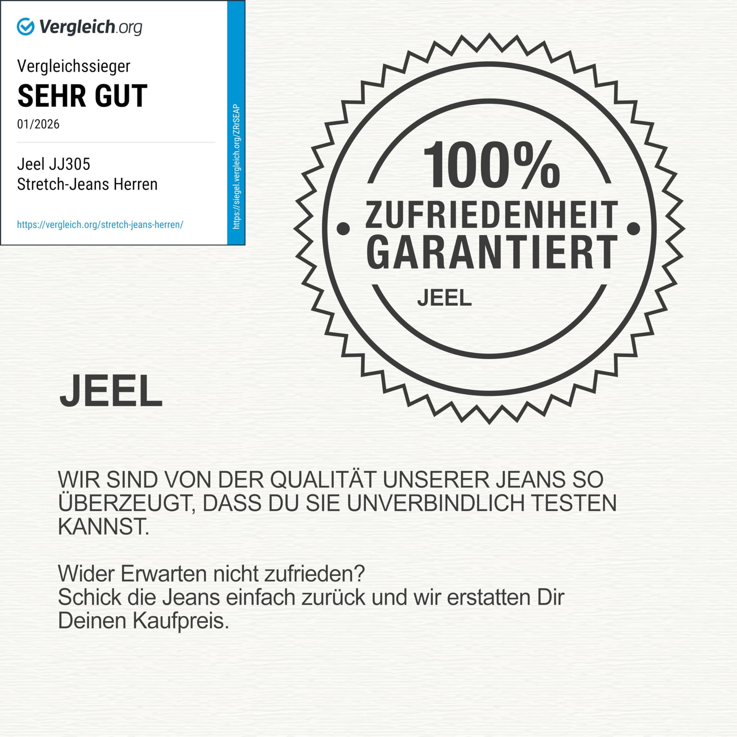 JEEL Herren-Jeans - Regular-Fit Straight-Cut - Stretch - Jeans-Hose Basic Washed 06-schwarz (verwaschen) 36W / 32L 7