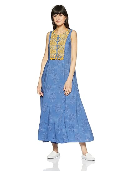 akkriti by pantaloons printed maxi dress