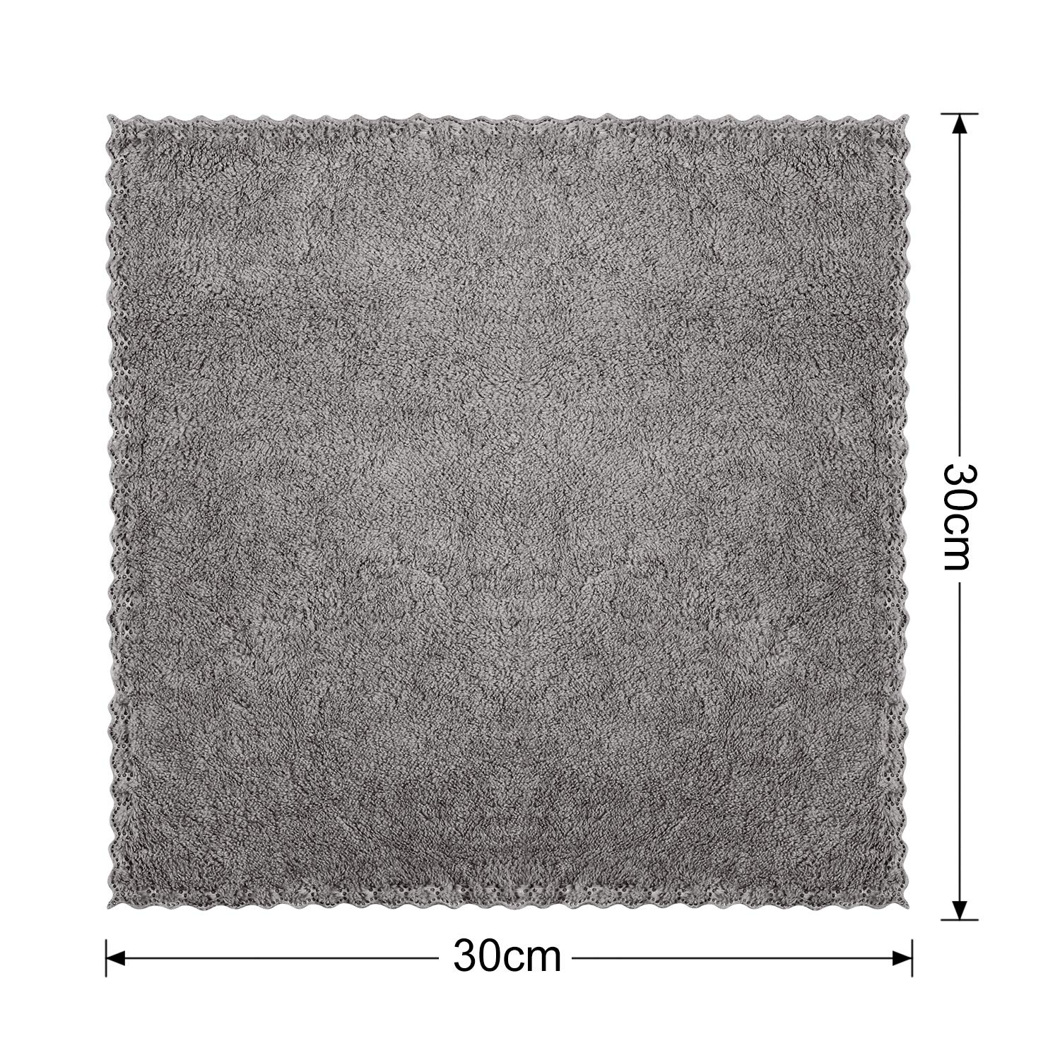 12 Pieces Face Makeup Remover Cloths Microfiber Wash Cloth Soft Facial Cleansing Cloth for Face, 12 x 12 Inch (White, Gray): Beauty