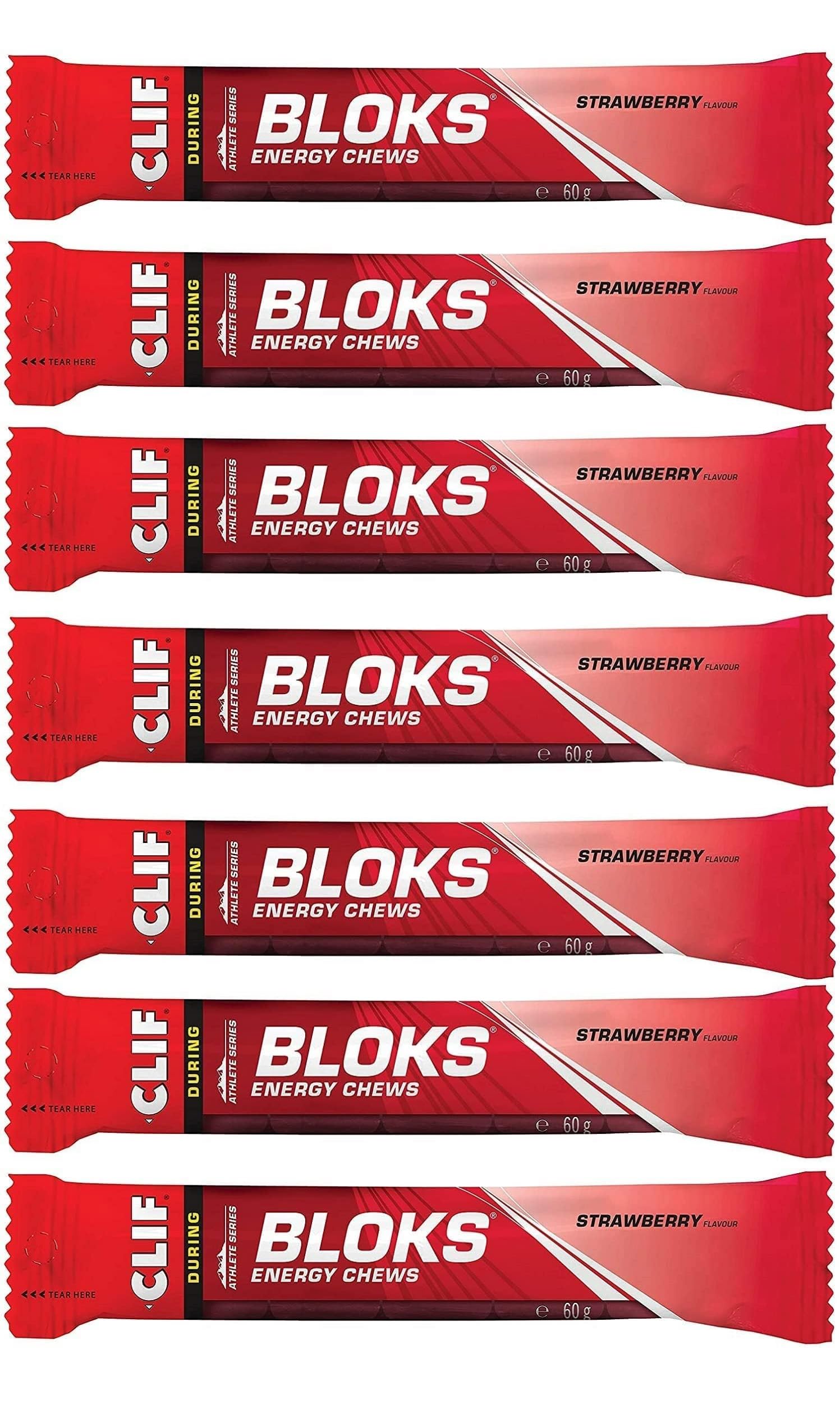 Clif Bar Shot Bloks Strawberry 60g (Pack of 7)