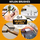 G4GADGET Pack of 3 Steel Nylon Copper Wire Brushes Heavy Duty Cleaning view 5