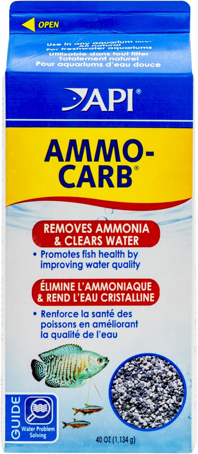 Api Ammo Carb Filtration Media Dual Action Removes Ammonia Toxic To Fish And Filters Water To Remove Organic Waste Colors Odors Use When