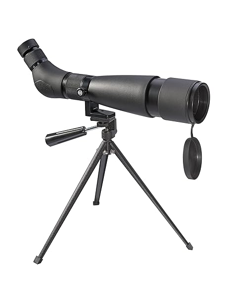 Bresser Spektiv Travel 20-60x60 mit Tischstativ, leichtes und kompaktes Spektiv für unterwegs mit stufenloser Zoom-Vergrößeru