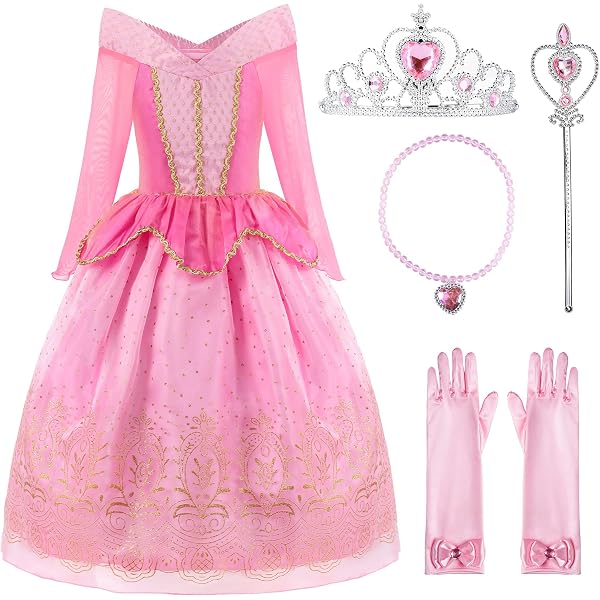 Amazon.com: JerrisApparel Girl Princess Costume Dress for Birthday Party  (2T, Pink with Accessories) : Clothing, Shoes & Jewelry