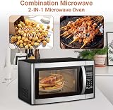 Techomey 42L Microwave Oven & Grill 1200W, 11 Power Levels, Auto Menus view 2