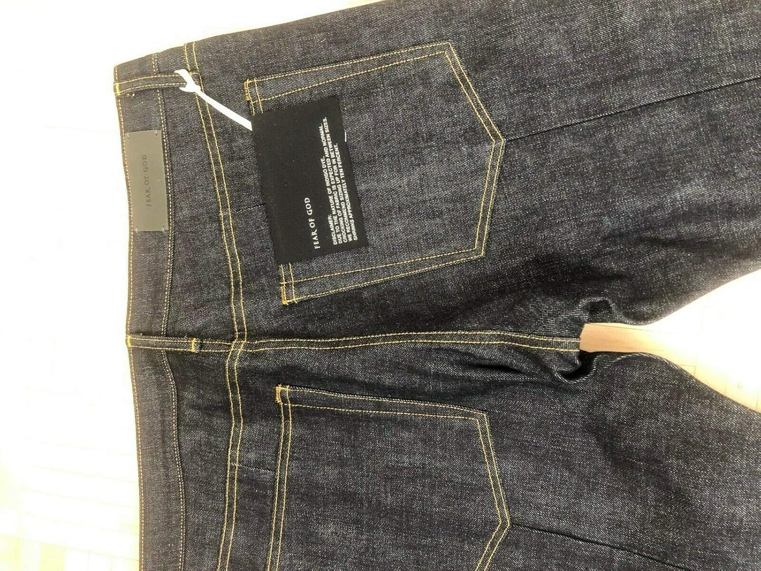 fear of god denim sizing