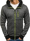 Herren Hoodie Mit Reißverschluss - Loose Fit Kapuzenpullover Für Streetwear