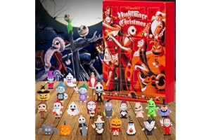 OFRYH Christmas Advent Calendar 2024,Nightmare Before Christmas Advent Calendar,with 24 Collectible for Kids Adult Teens,Christmas Countdown Calendar,Christmas Stocking Stuffers,Christmas Ornaments Decorations