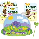 Insect Lore Ladybug Land | Ladybug Growing Kit Habitat | Redeem Voucher for Live Ladybug Larvae