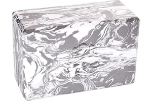 Hugger Mugger 4 in. Foam Yoga Block - Strong and Stable, Beveled Edges for Comfort, Most Favored Block Size, Helps with Alignment and Support in Many Poses