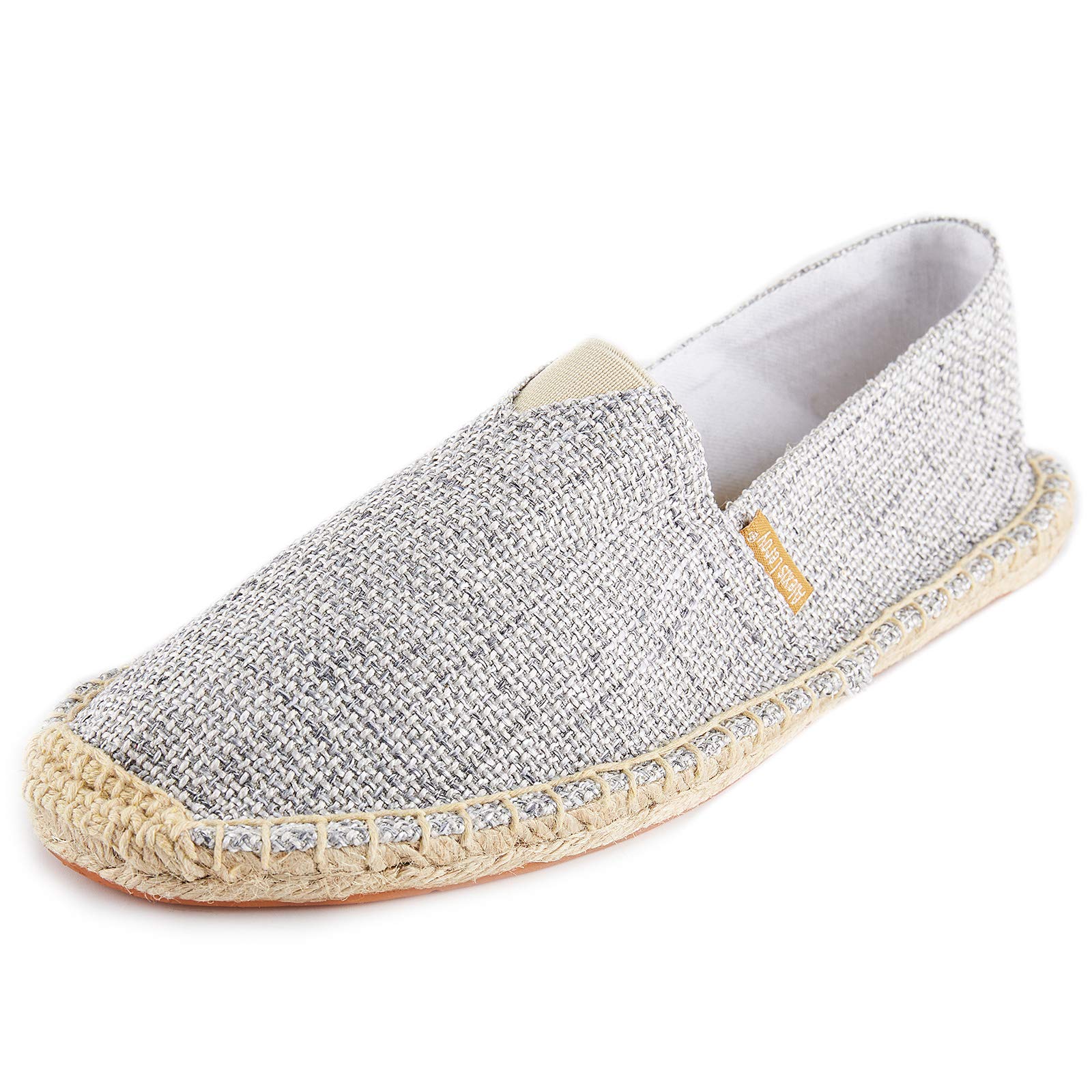 Photo 1 of Alexis Leroy Women's Closed Toe Original Canvas Braided Rope Espadrille Shoe White 8-8.5 US