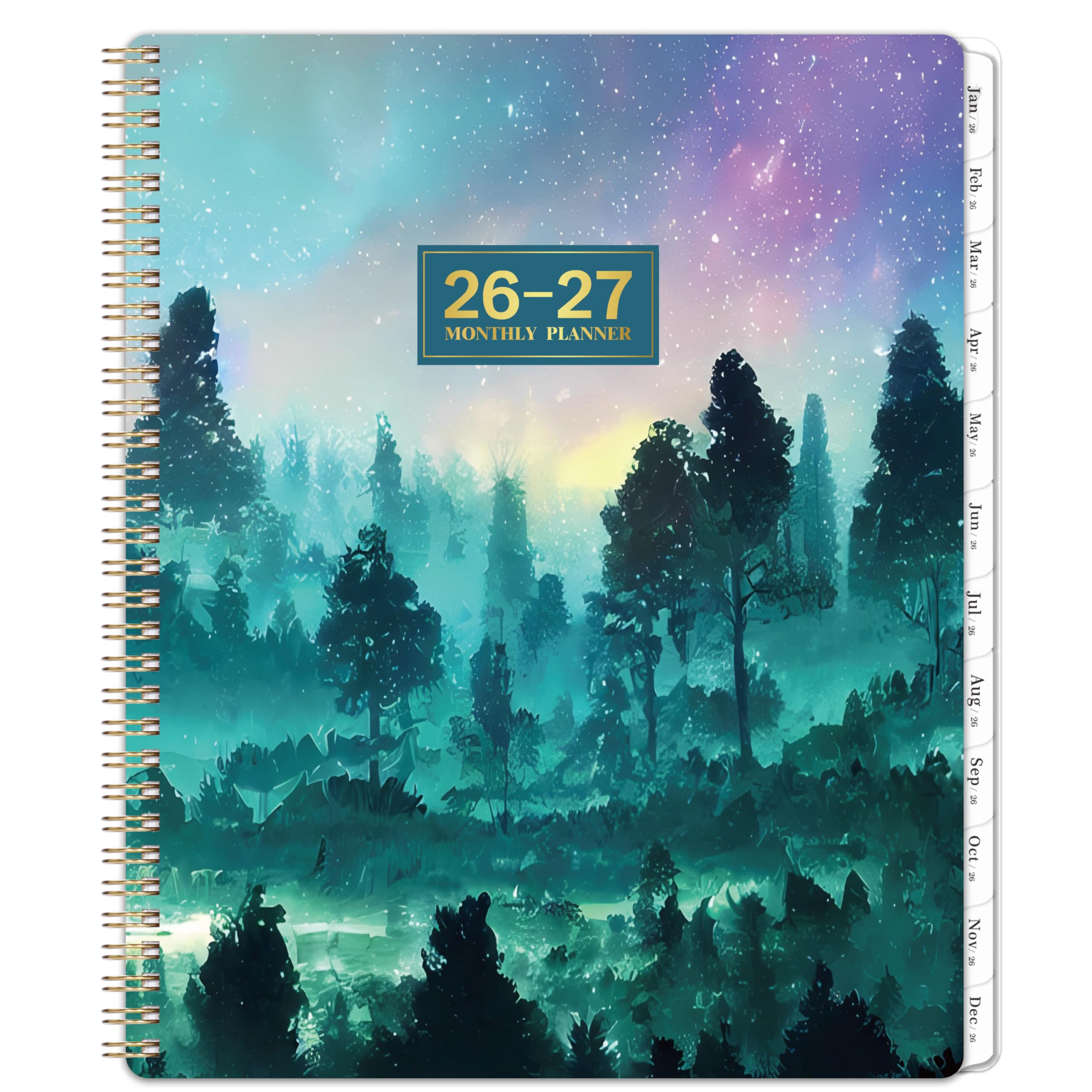 Photo 1 of 2026-2027 Monthly Planner/Calendar - 2 Year Monthly Planner 2026-2027, Jan. 2026 - Dec. 2027, 9" × 11", 2 Year Calendar with Tabs, Twin-Wire Binding, Back Pocket, Holiday ? Note Pages