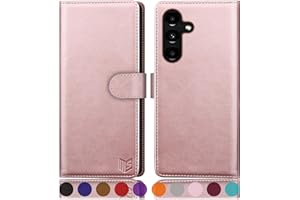 SUANPOT for Samsung Galaxy S24 Plus/S24+ Wallet case with RFID Blocking Credit Card Holder,Flip Book PU Leather Protective Cover Women Men for Samsung S24Plus Phone case Rose Gold