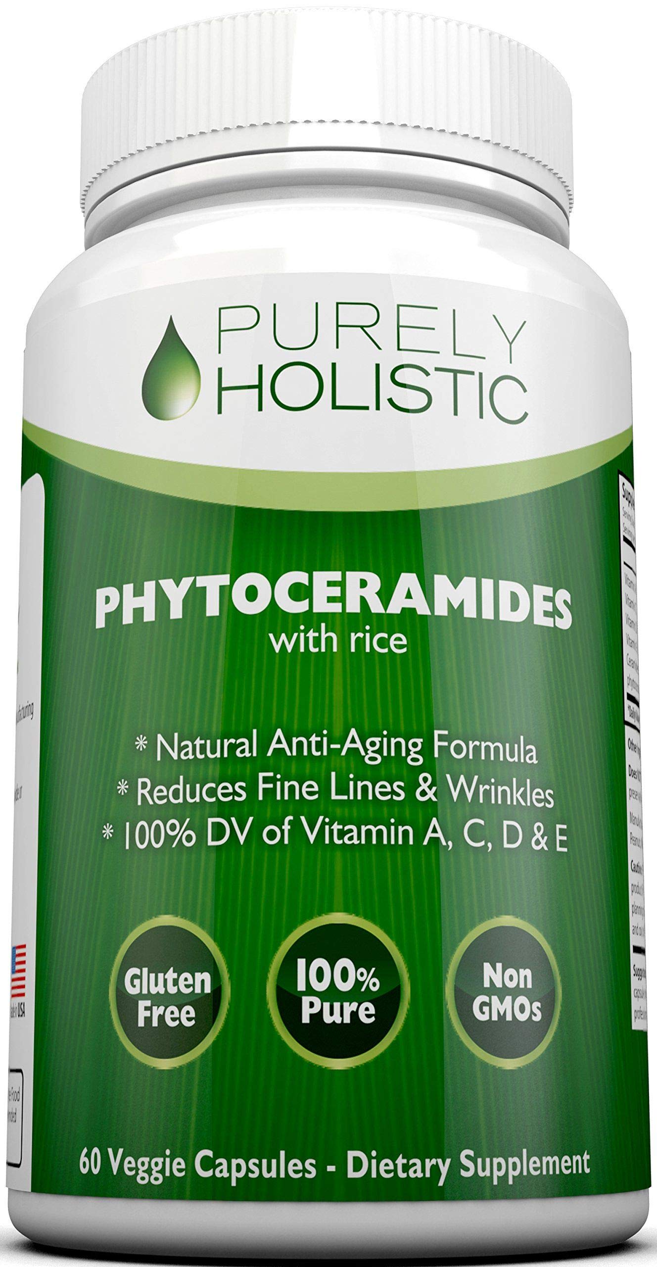 Phytoceramides Skin Therapy Supplement 60 Capsules 100 Rice Based 100