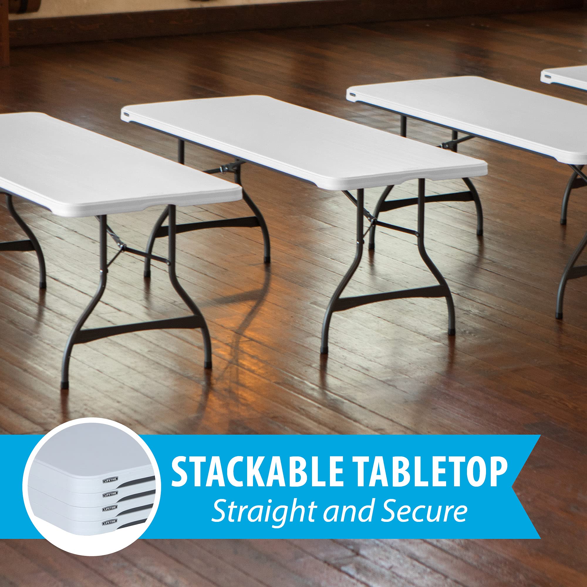 Mua Lifetime 80306 Commercial Stackable Folding Table, 6', White trên ...