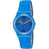 Amazon.com: Swatch Shunbukin GG215 - Reloj de cuarzo para mujer (esfera de  plástico, silicona), color azul : Ropa, Zapatos y Joyería