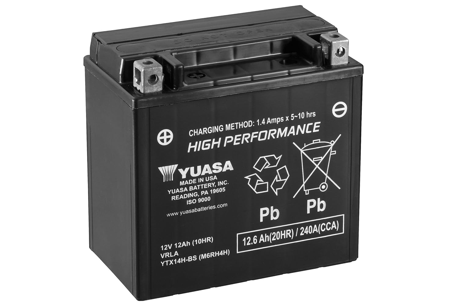 Yuasa YUAM6RH4H YTX14H-BS Battery