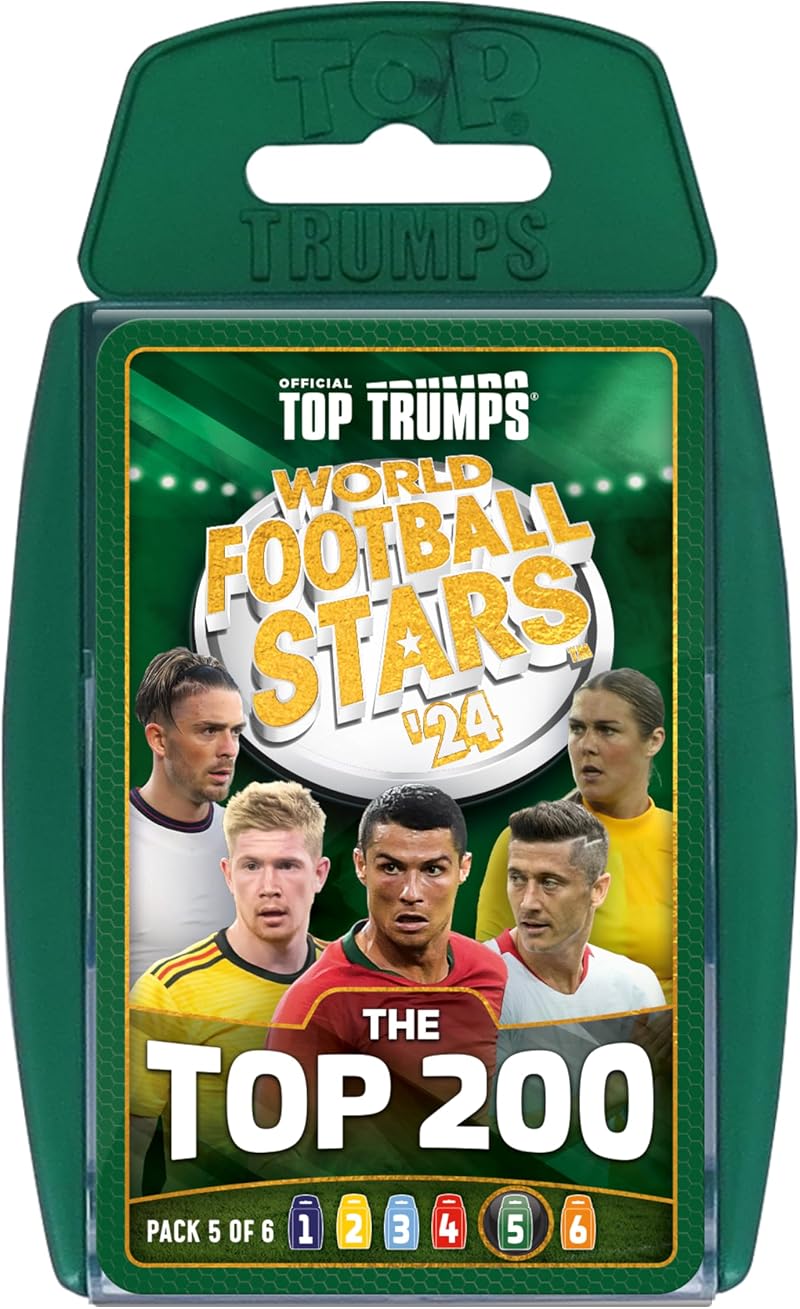 Top Trumps World Football Stars Top 200 Card Game Pack 5