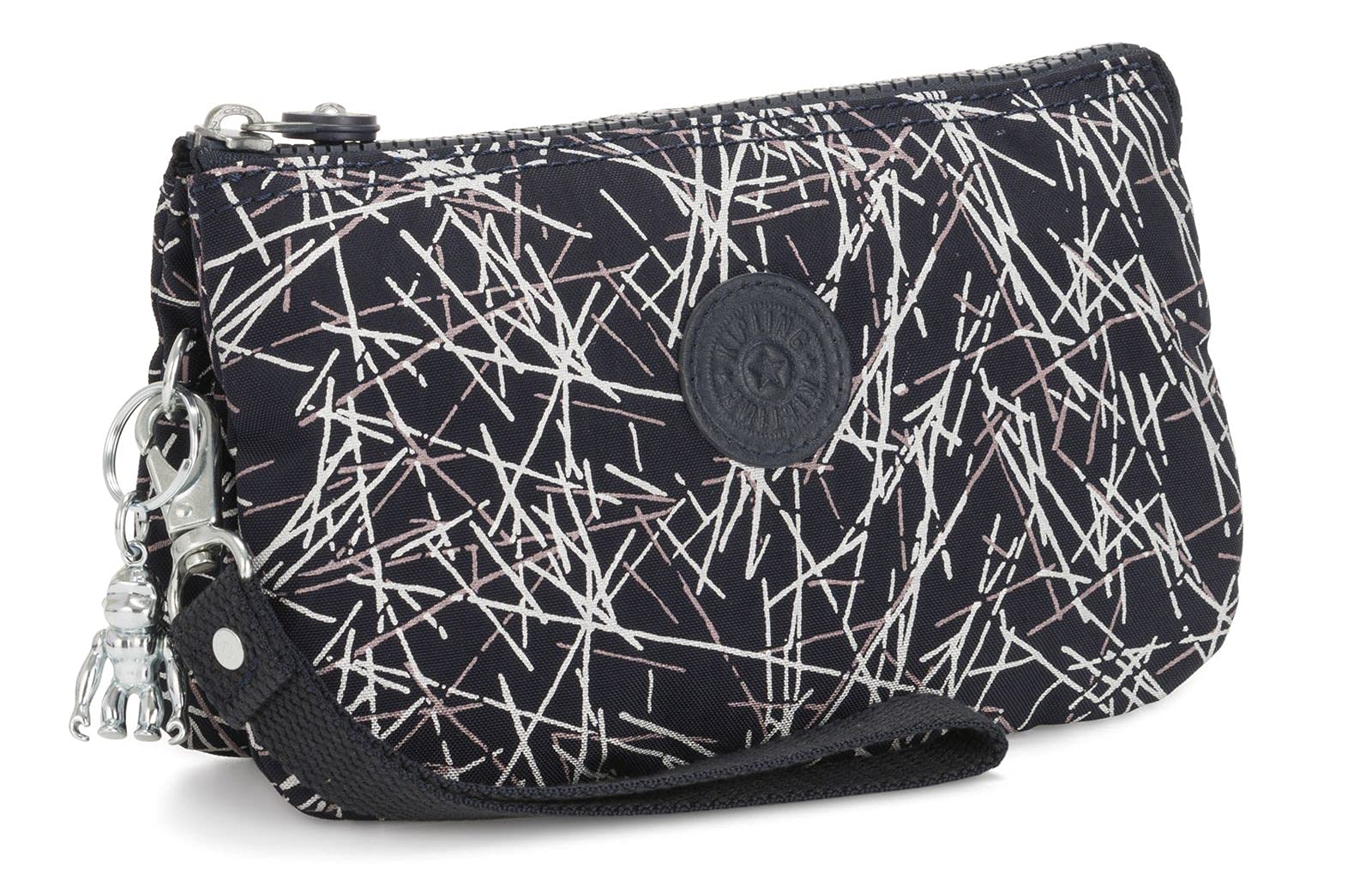 Kipling Creativity Xl, Women’s Purse, Multicolour (Navy Stick Print), 21.5x13.5x4 cm (B x H T)
