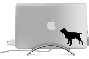 BENT WOOKIE English Springer Spaniel Dog Silhouette Five Inch Black Decal for Car, Truck, MacBook, Laptop, Etc.
