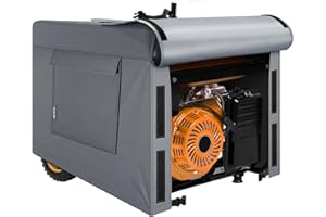 Alloxity Generator Covers, Portable Generator Cover 25”Lx24”Wx21”H, Sturdy Generator Cover for Outdoor Generators 3000-5000 Watt, Universal fit for Most Generators-Grey