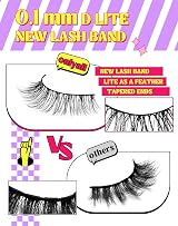 Onlyall Bottom Lashes Under Eyelashes False Natural Anime Lower 7 Pairs R9 view 4