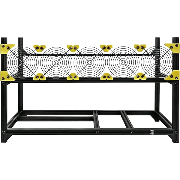 Amazon Com Veddha T2s 6 Gpu Mining Case Aluminum Mining Rig Open Air Frame Case For Ethereum Eth Etc Zcash Btc Monero Easy Assemble Electronics