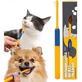 PETHROOM Pet Toothbrush for Cats &amp; Dogs, 10 &times; 5 mm Small Head (Extra Small) | Ultra-Soft Fine Bristles Gently Clean Teeth and Gumlines, Helping Remove Plaque, Ideal for Kittens &amp; Small Dogs