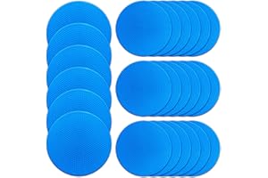 PIKZH Poly Spot Markers 9 inch Non-Slip Rubber Agility Training Markers Floor Dots Flat Field Cones for Football, Soccer, Basketball, School Exercise Drills, Dance Practice