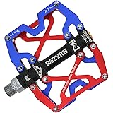 Mountain Bike Pedals, Ultra Strong Colorful CNC Machined 9/16" Cycling Sealed 3 Bearing Pedals