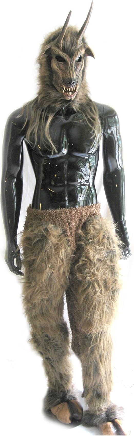 Horned Goat Devil Mask and Legs Complete Costume Brown Amazon.ca