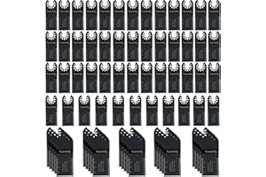 Yuanshikj (50PC,1-3/8") Wood Plastics Universal Oscillating Multitool Saw Blades,Oscillating Tool Blade,Professional Quick Release Durable, Multi Tool Blades Kits