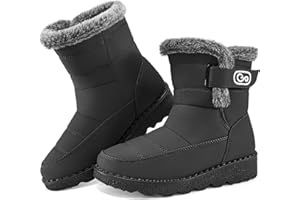 Ablanczoom Womens Winter Snow Boots With Warm Fur Lining Comfortable Booties Non Slip Waterproof Outdoor Shoes