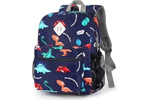 STEAMEDBUN Toddler Backpack for Boys 2-4: Dinosaur Backpack - Preschool Kindergarten Backpack - 12 inch Daycare Backpack
