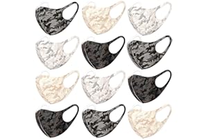 CBC CROWN 12 Pack Unisex Children Dust Protection, Breathable, Washable and Reusable Face Masks, Boys & Girls (12 PACK, SET XVIII)