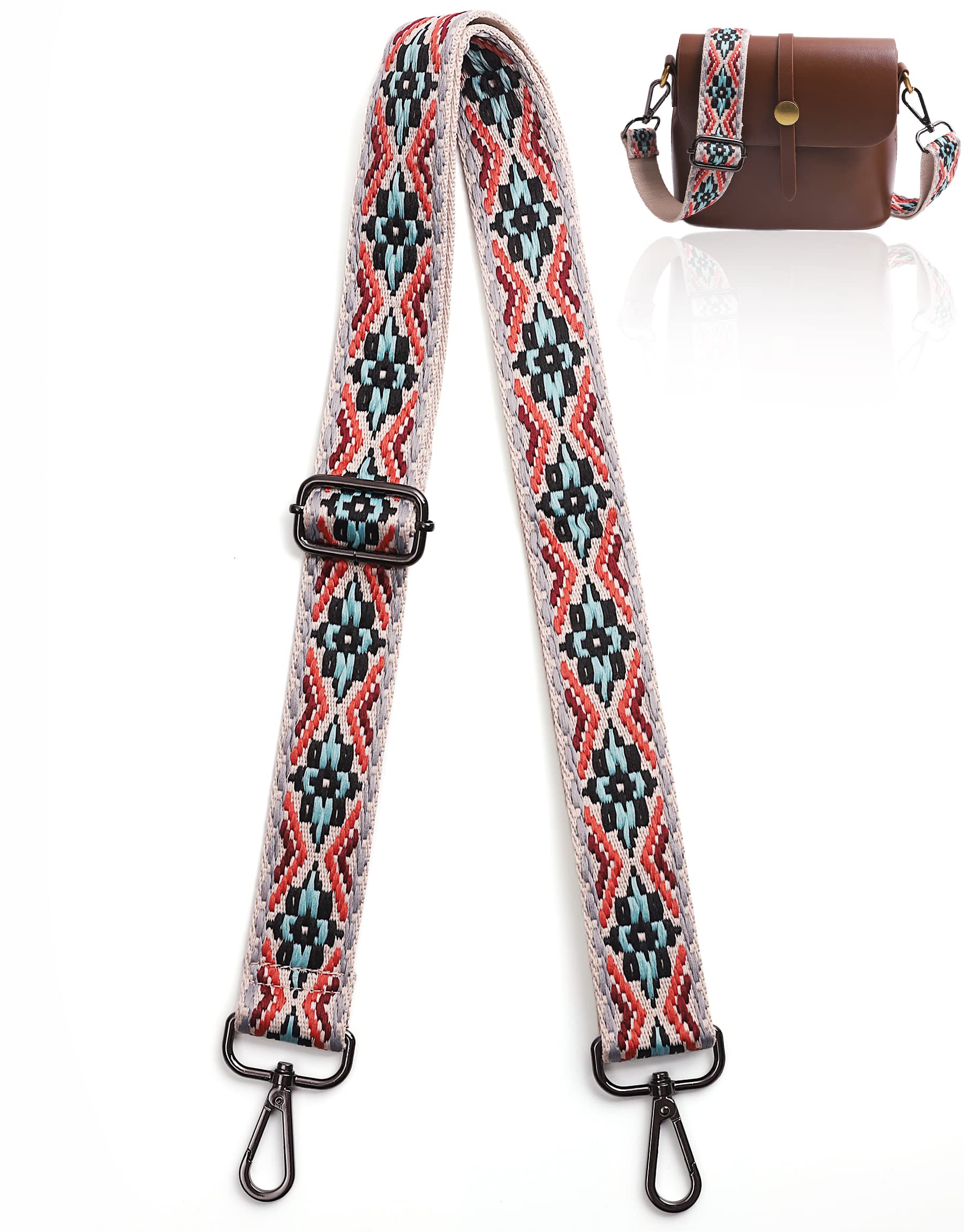 3.8cm Wide Shoulder Strap Adjustable Replacement Belt Crossbody Canvas Bag Handbag